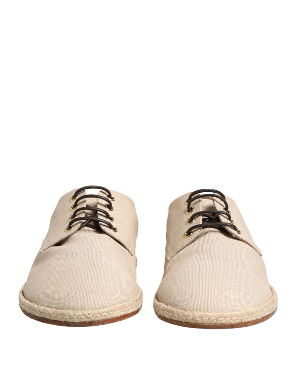 Dolce & Gabbana Canvas derby in beige