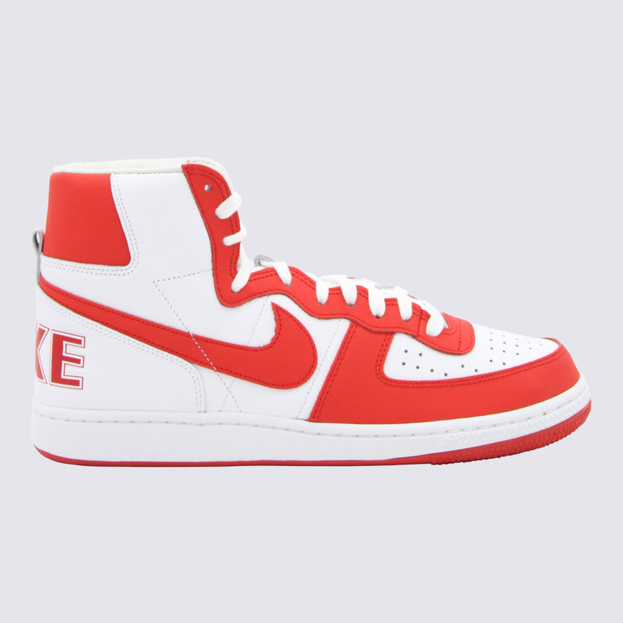 Comme Des Garcons Homme Plus X Nike Leather upper sneaker in red