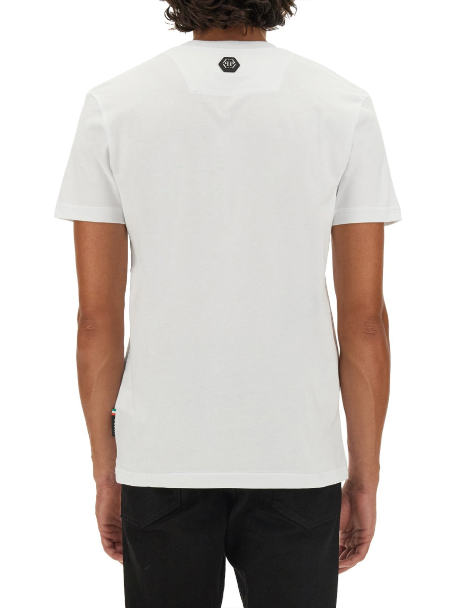 Logo Print T-Shirt White Cotton T-shirts