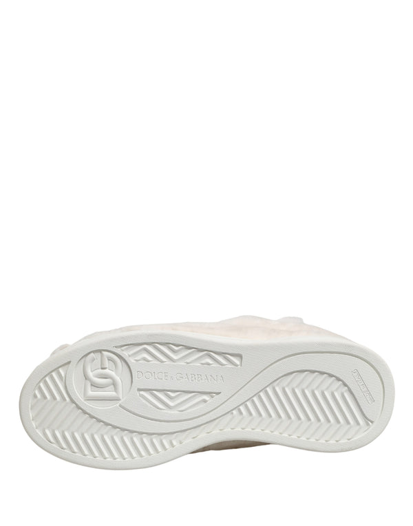 Dolce & Gabbana Eco Fur / Textile Upper sneaker in white