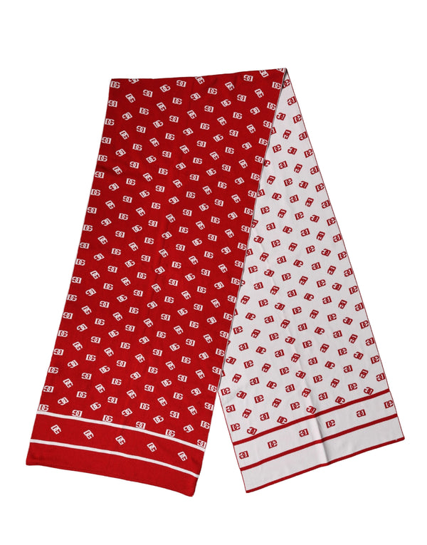 Dolce & Gabbana 100% Nylon scarf in red