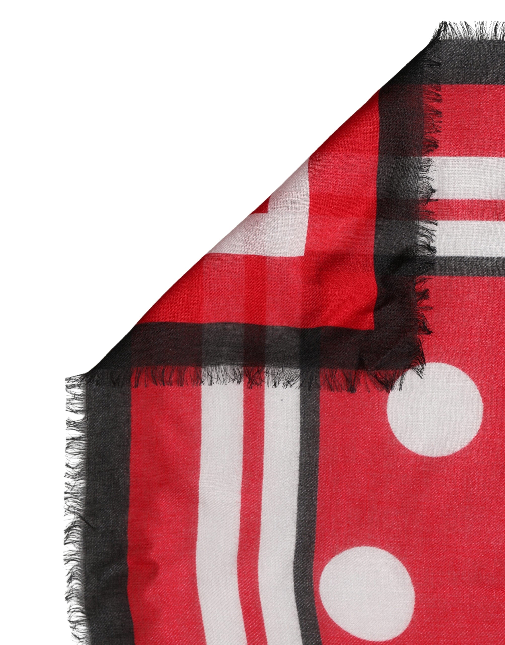 Dolce & Gabbana 90% Modal scarf in red — view 3