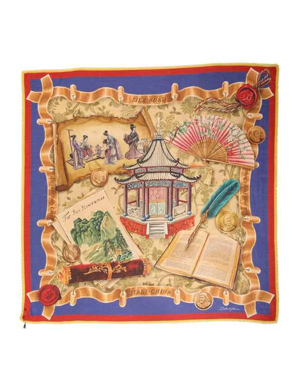 Dolce & Gabbana 90% Modal 10% Cashmere scarf in multicolor