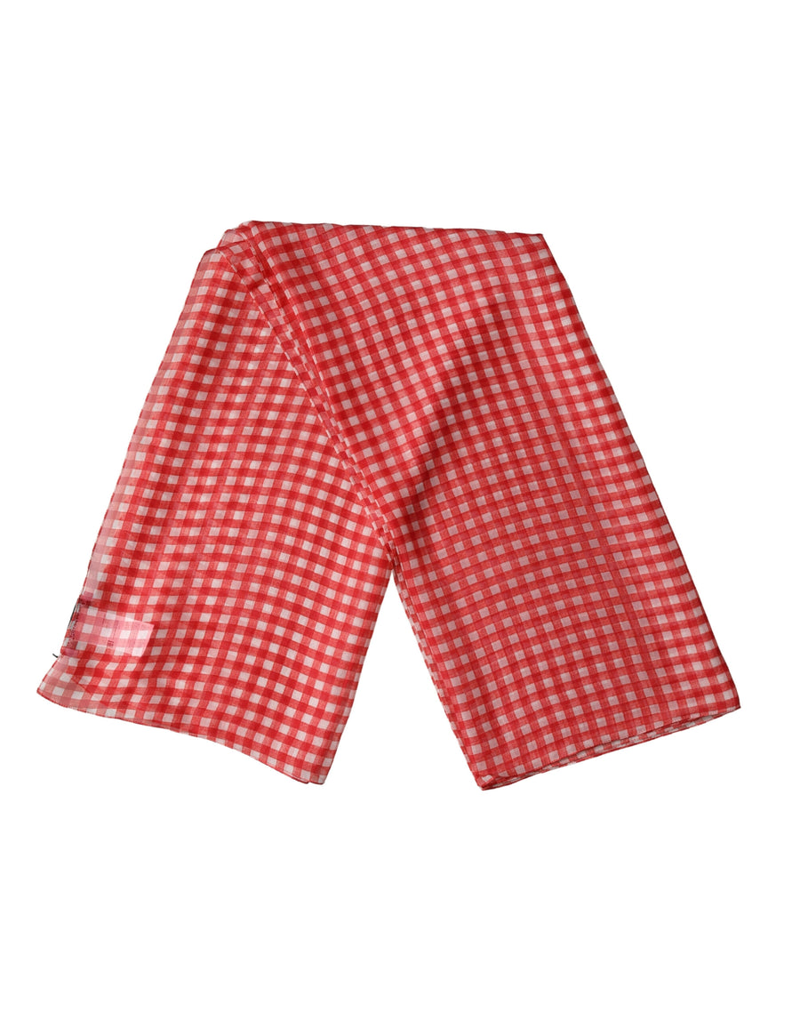 Dolce & Gabbana 100% Silk scarf in red