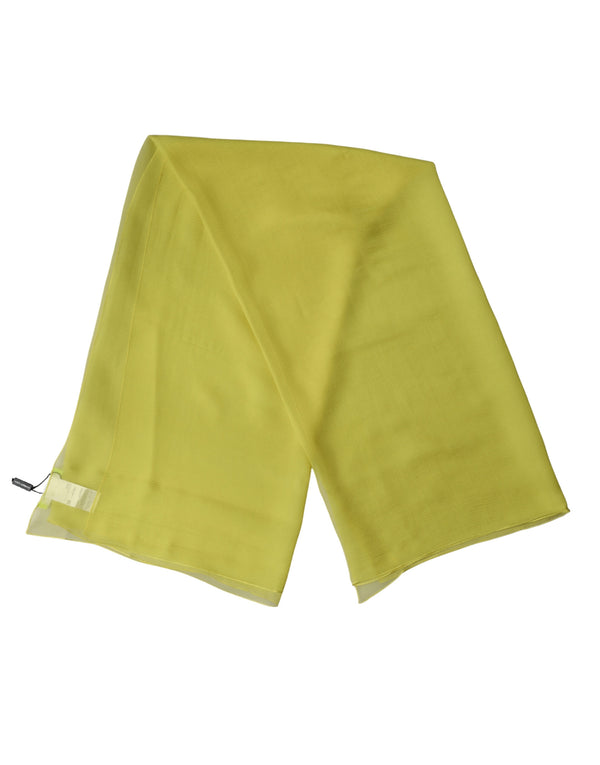 Dolce & Gabbana 100% Silk scarf in yellow