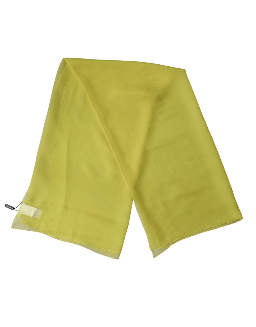 Dolce & Gabbana 100% Silk scarf in yellow