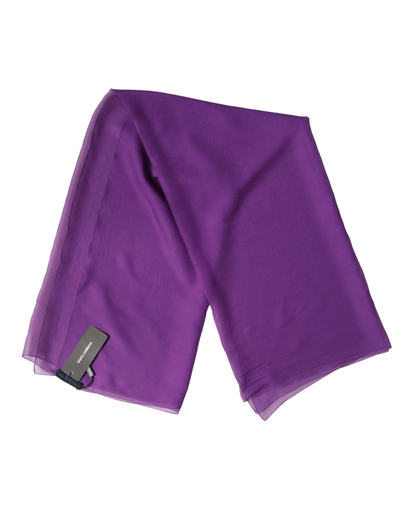 Dolce & Gabbana 100% Silk scarf in purple
