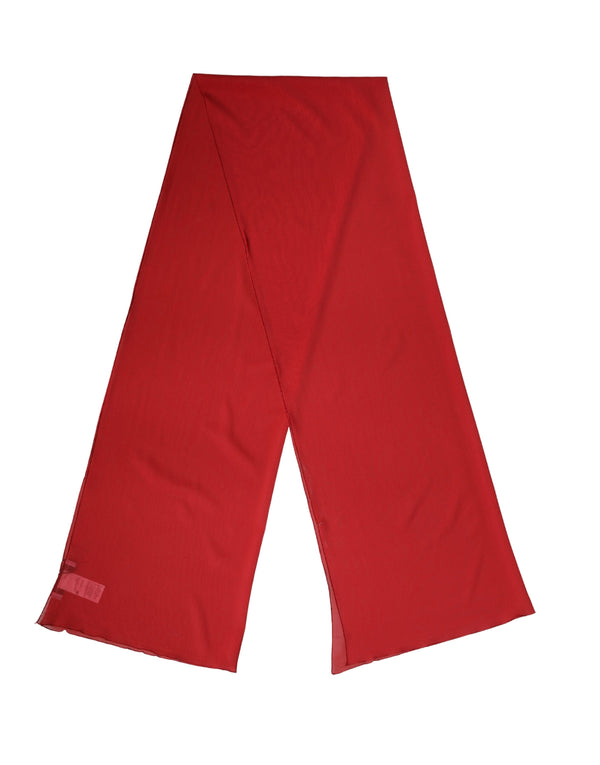Dolce & Gabbana 92% Silk 8% Elastane scarf in red