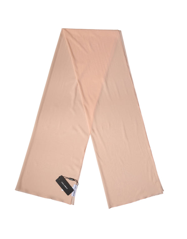 Dolce & Gabbana 92% Silk 8% Elastane shawl in peach