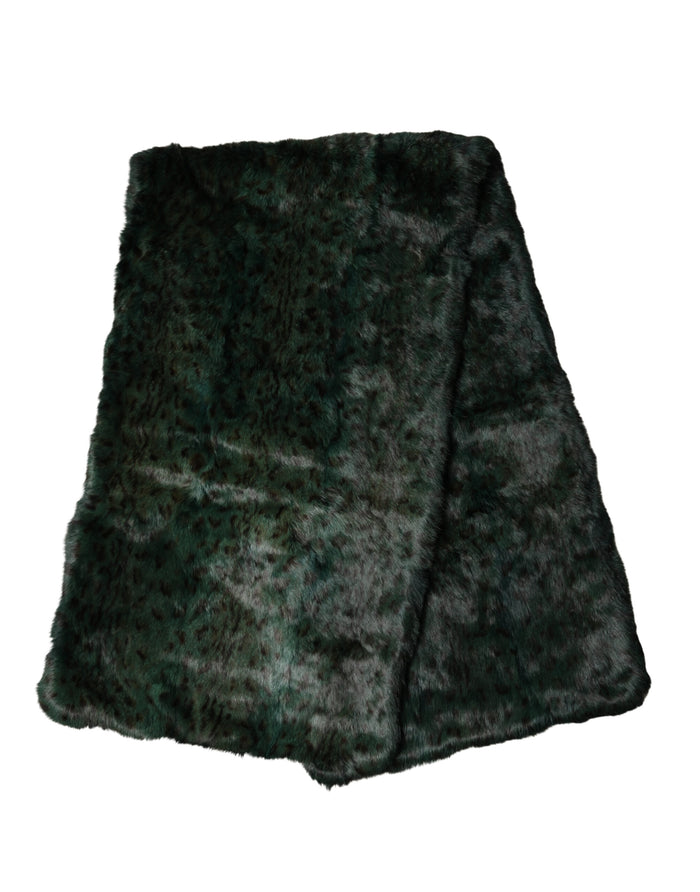Dolce & Gabbana Faux Fur shawl in black