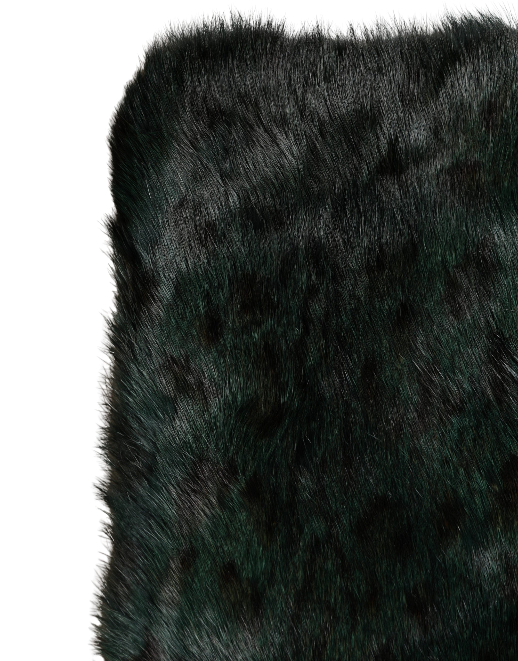 Dolce & Gabbana Faux Fur shawl in black — view 4