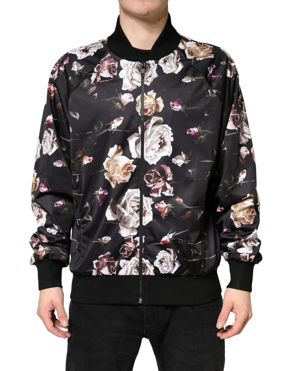 Dolce & Gabbana 100% Polyester bomber jacket in black
