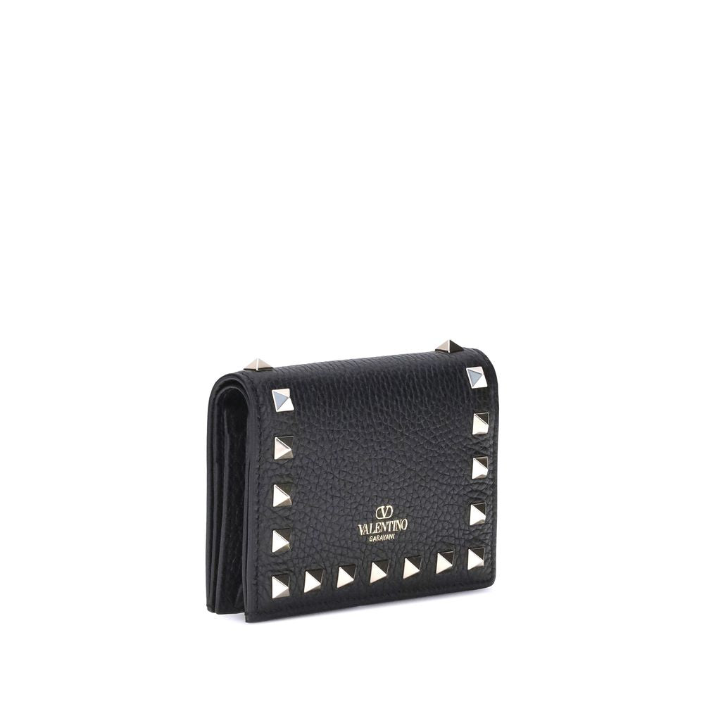 Valentino Garavani 100% Calf Leather Bos Taurus wallet in black — view 2