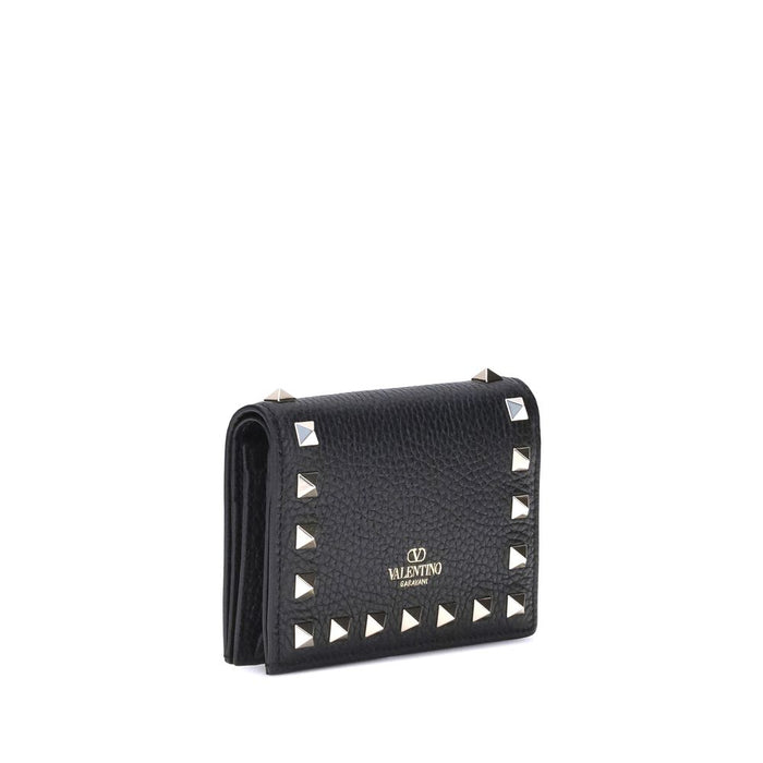 Valentino Garavani 100% Calf Leather Bos Taurus wallet in black — view 2