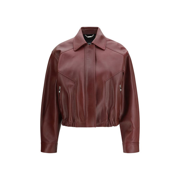 Versace 100% Calf Leather Bos Taurus jacket in bordeaux