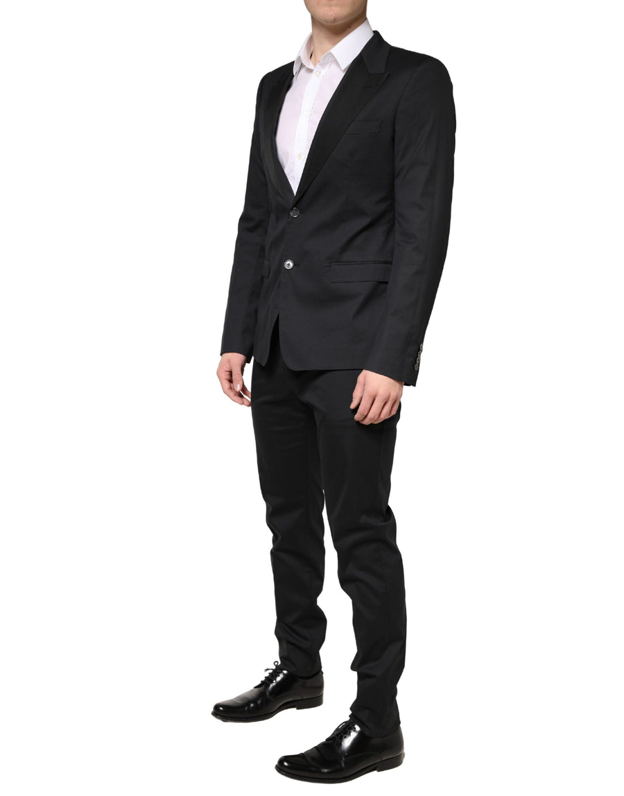 Dolce & Gabbana 70% Cotton pant suit in black