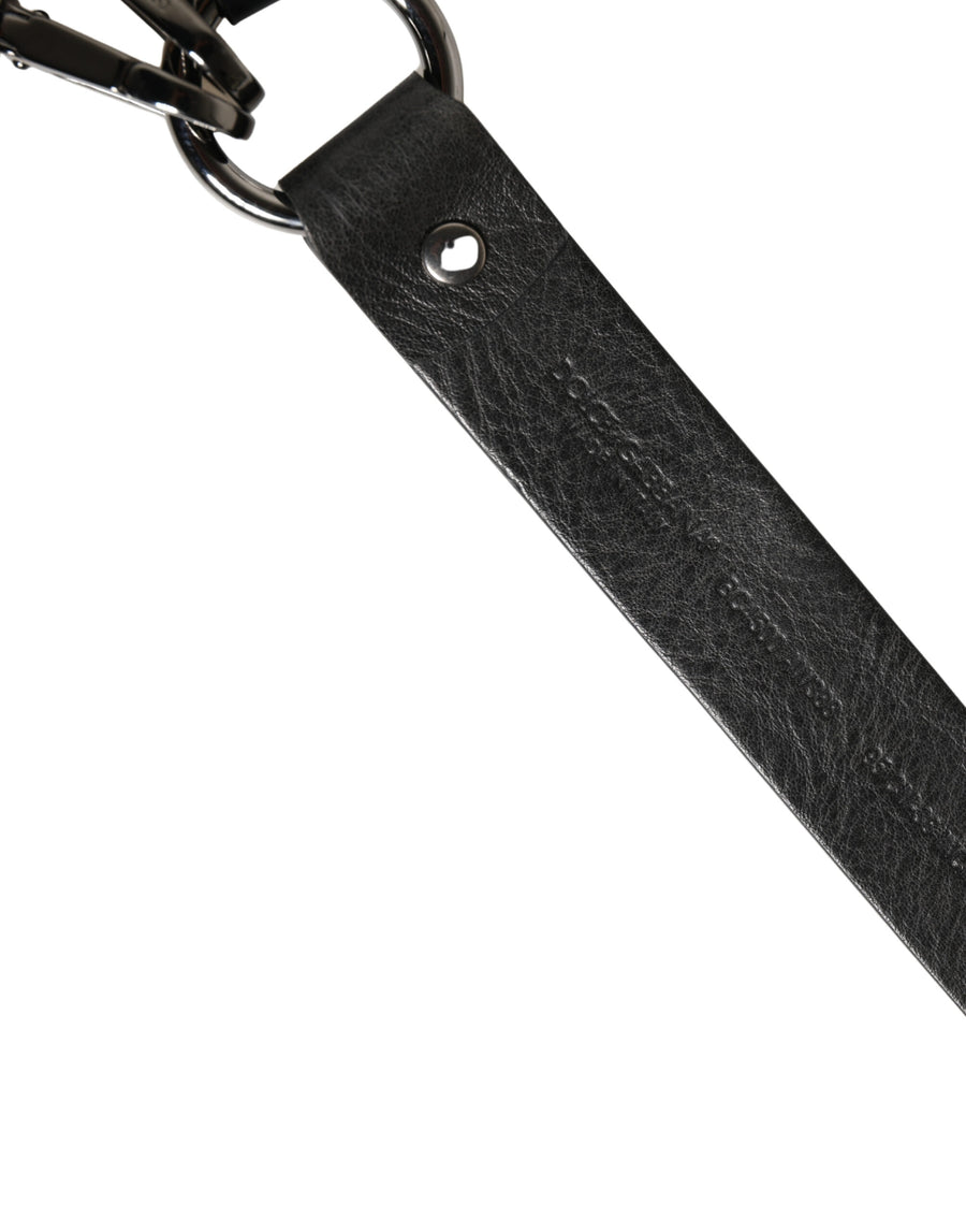 Dolce & Gabbana 100% Calf Leather belt in black