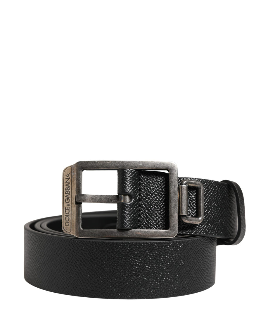 Dolce & Gabbana 100% Calf Leather belt in black