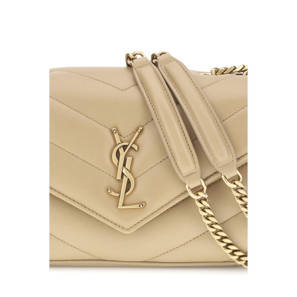 Beige Lamb Ovis Aries Shoulder Bag