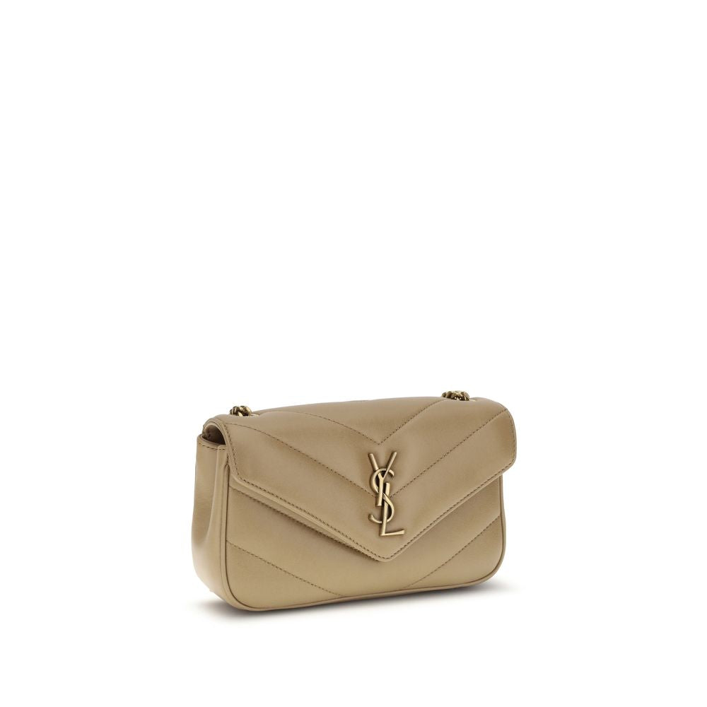 Beige Lamb Ovis Aries Shoulder Bag