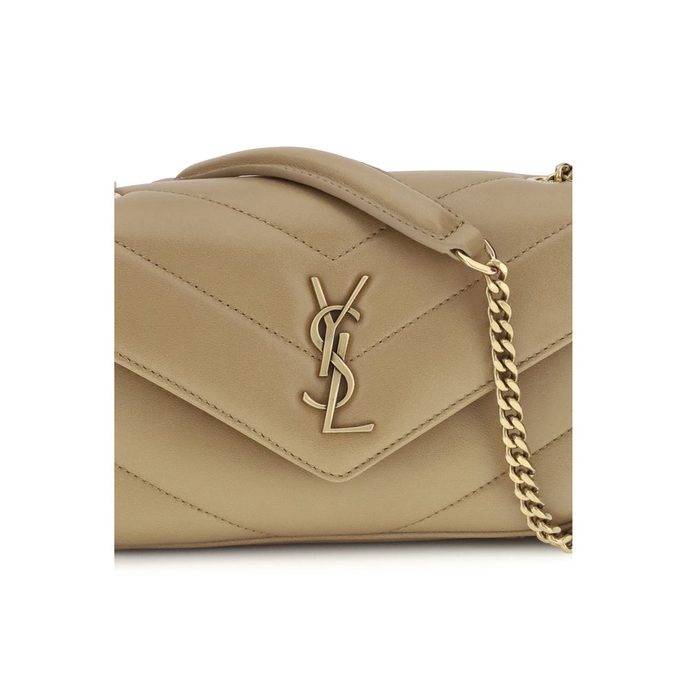 Saint Laurent 100% Lamb Ovis Aries shoulder bag in beige — view 4