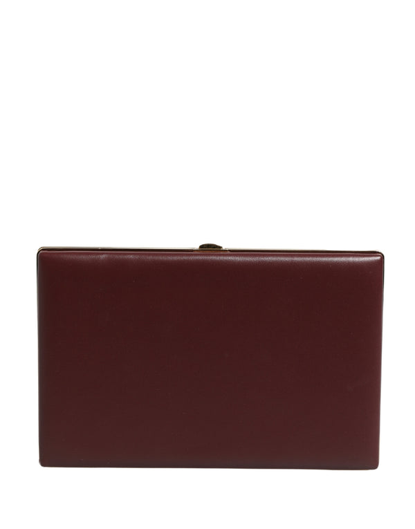 Dolce & Gabbana 100% Calf Leather clutch in brown