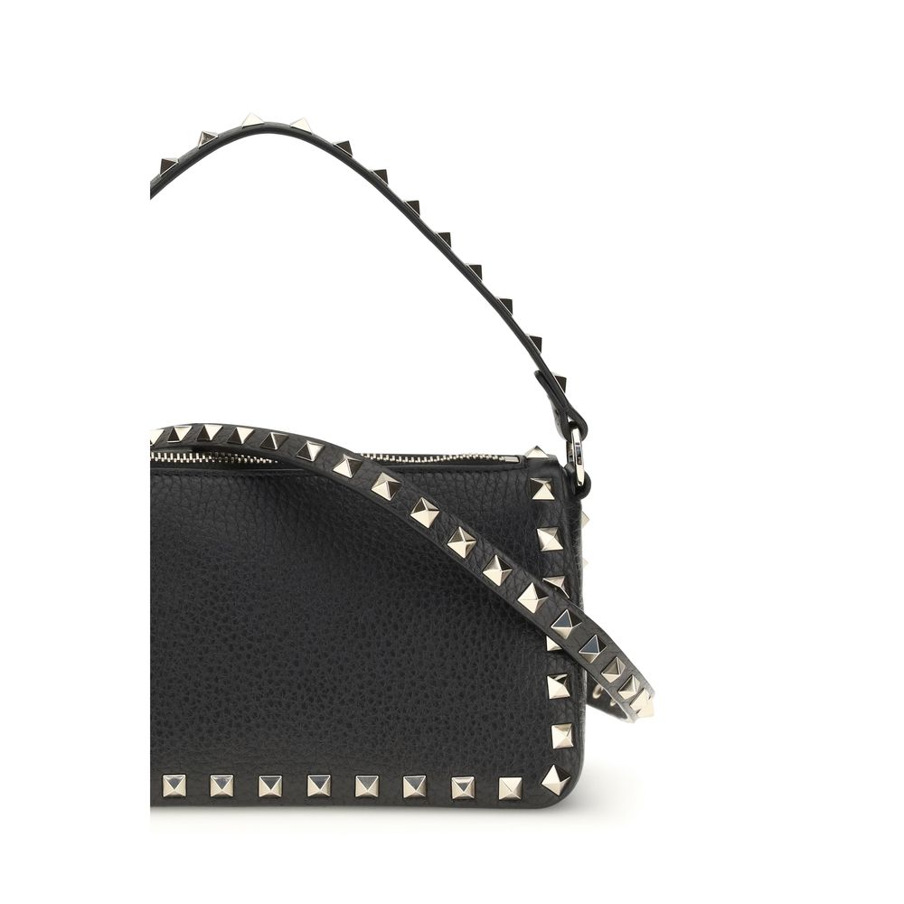 Valentino Garavani 100% Calf Leather Bos Taurus shoulder bag in black — view 4