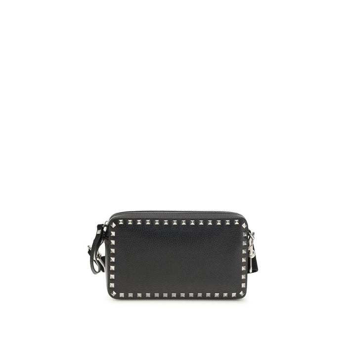 Valentino Garavani 100% Calf Leather Bos Taurus shoulder bag in black