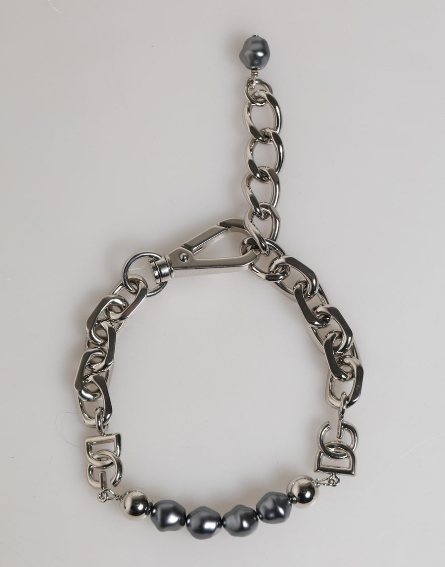 Dolce & Gabbana Silver-tone metal bracelet in silver
