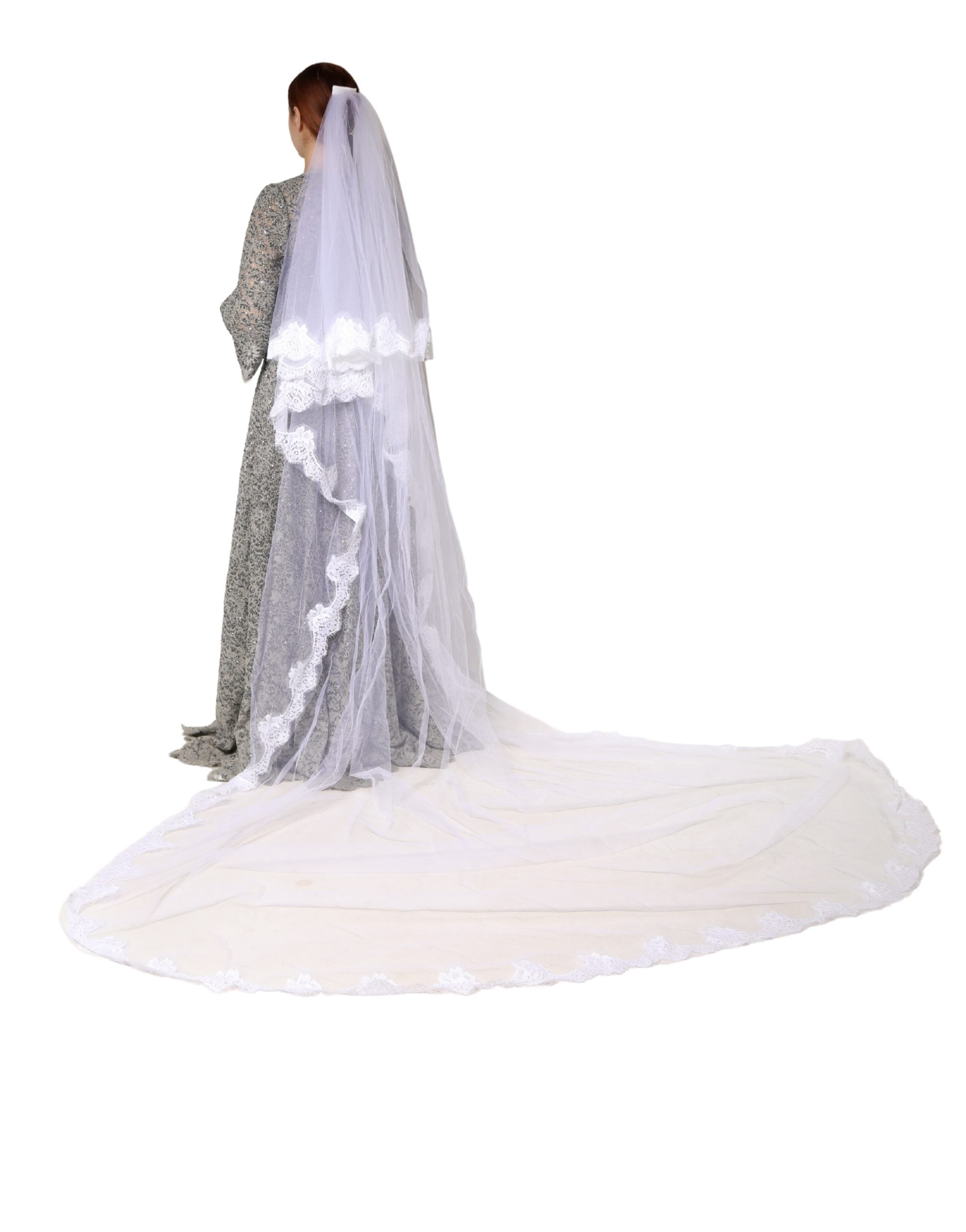 Dolce & Gabbana 80% Nylon veil in white