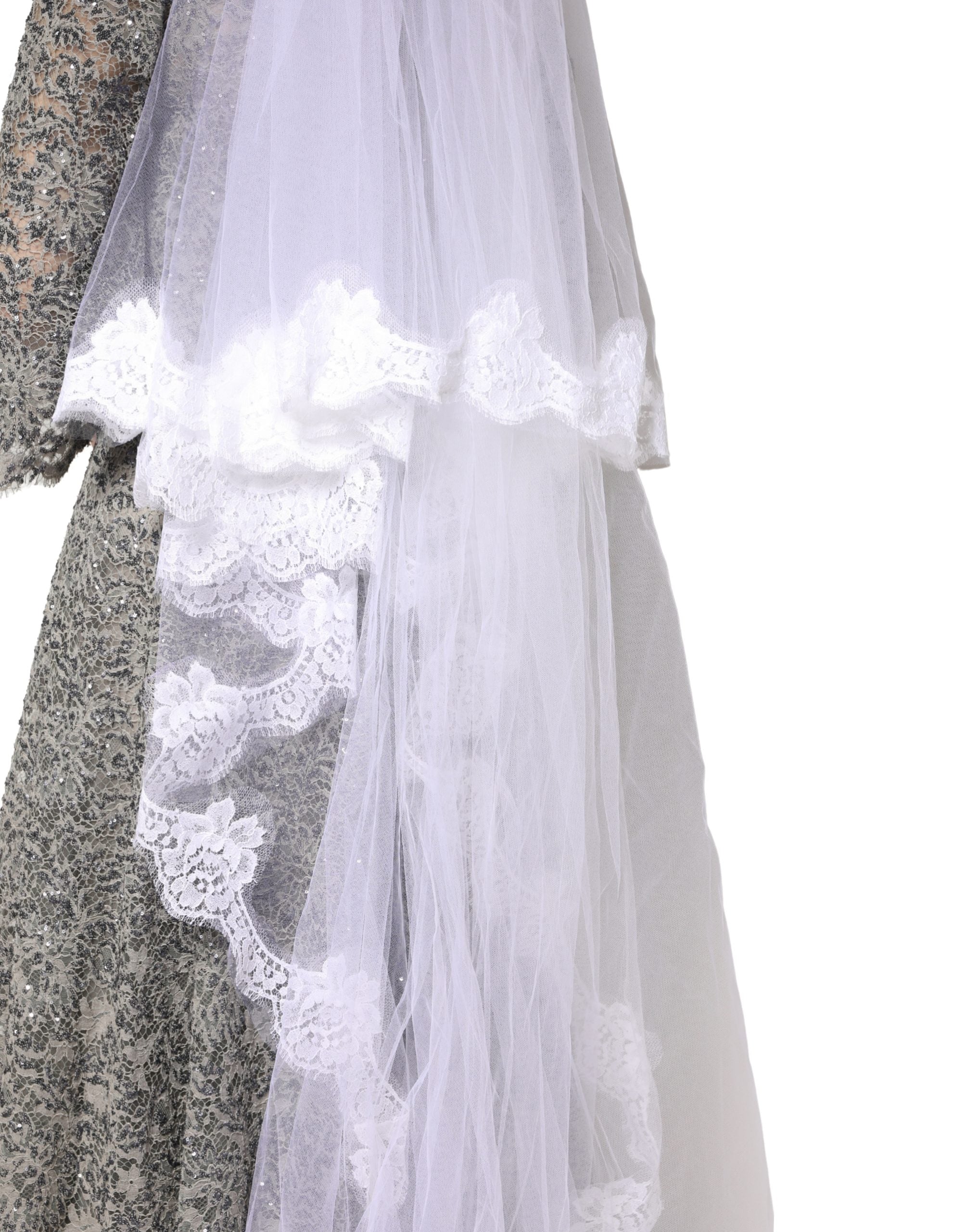Dolce & Gabbana 80% Nylon veil in white — view 6