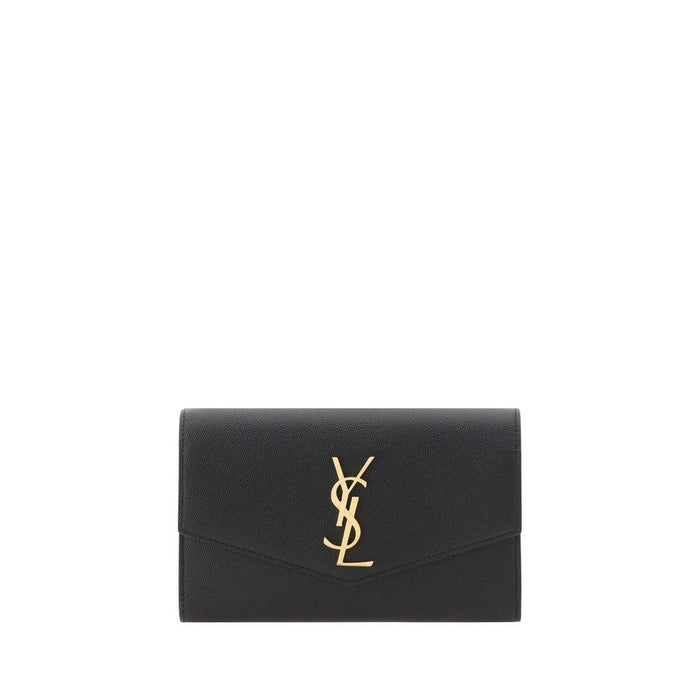 Saint Laurent 100% Calf Leather Bos Taurus wallet in black
