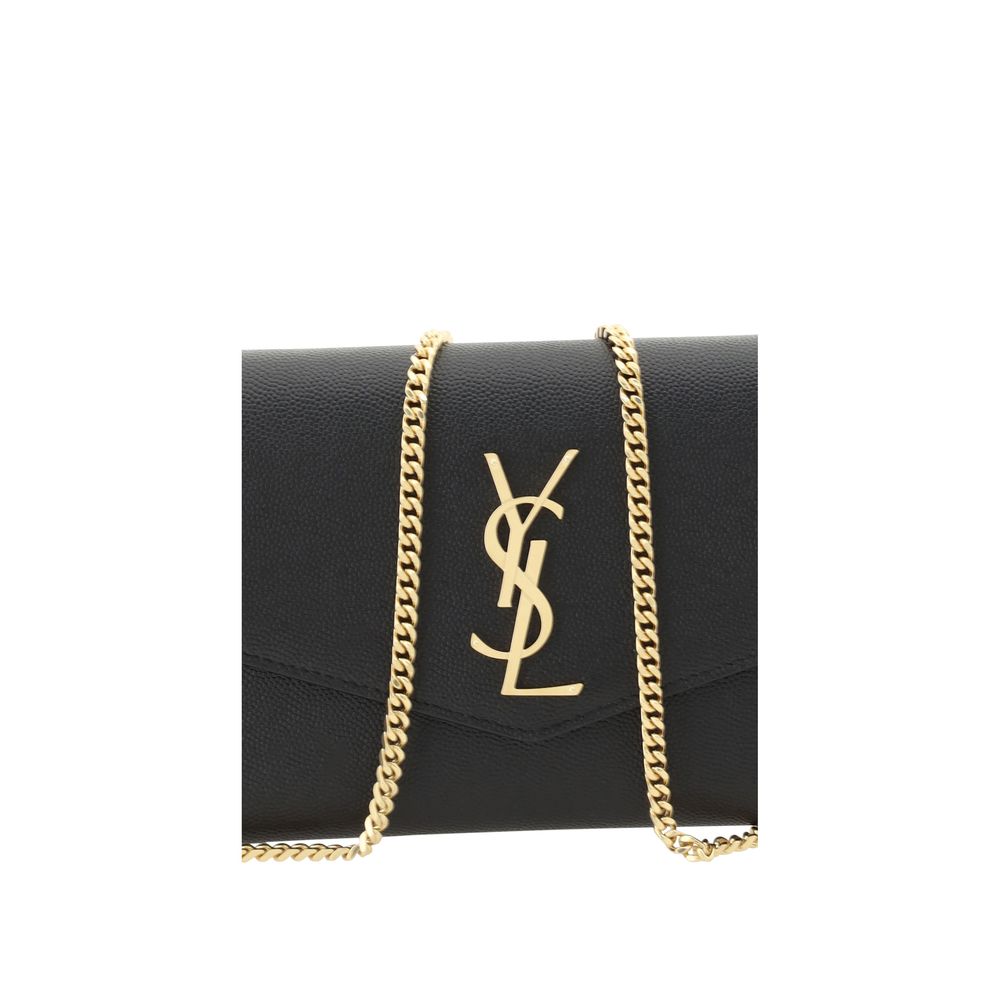 Saint Laurent 100% Calf Leather Bos Taurus wallet in black — view 4