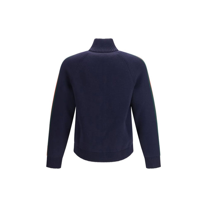Gucci 100% Wool cardigan in navy — view 2