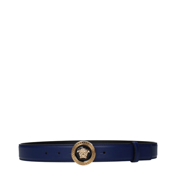 Versace Leather belt in blue