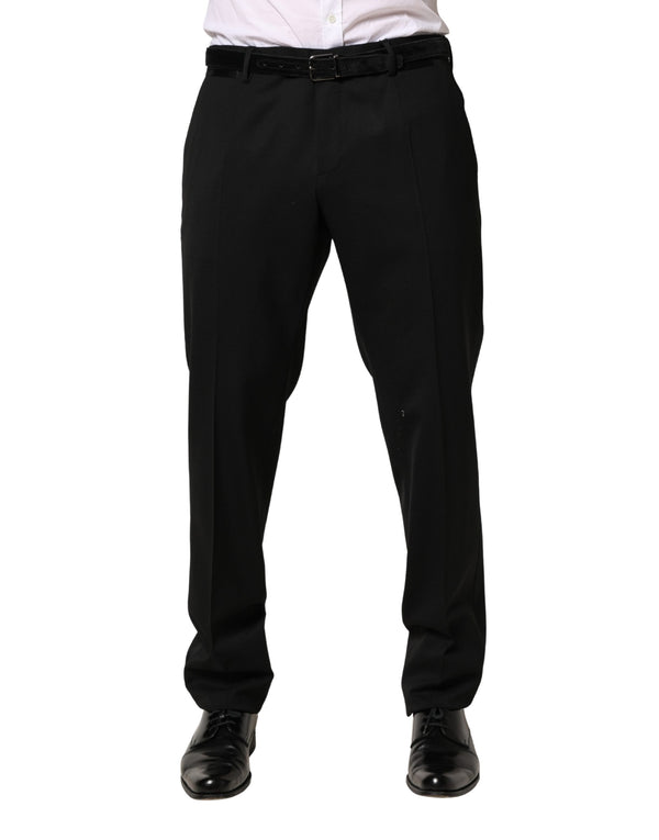 Dolce & Gabbana 100% Virgin Wool (body) trousers in black