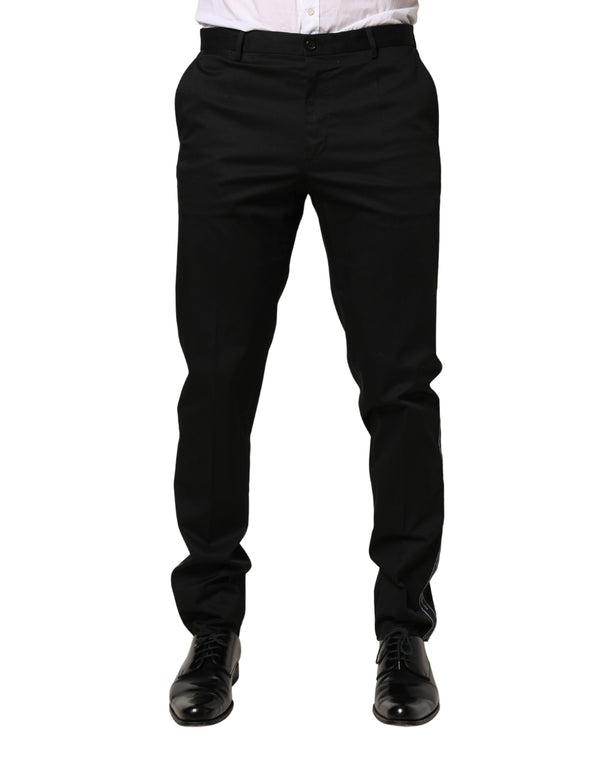 Dolce & Gabbana 97% Cotton trousers in black
