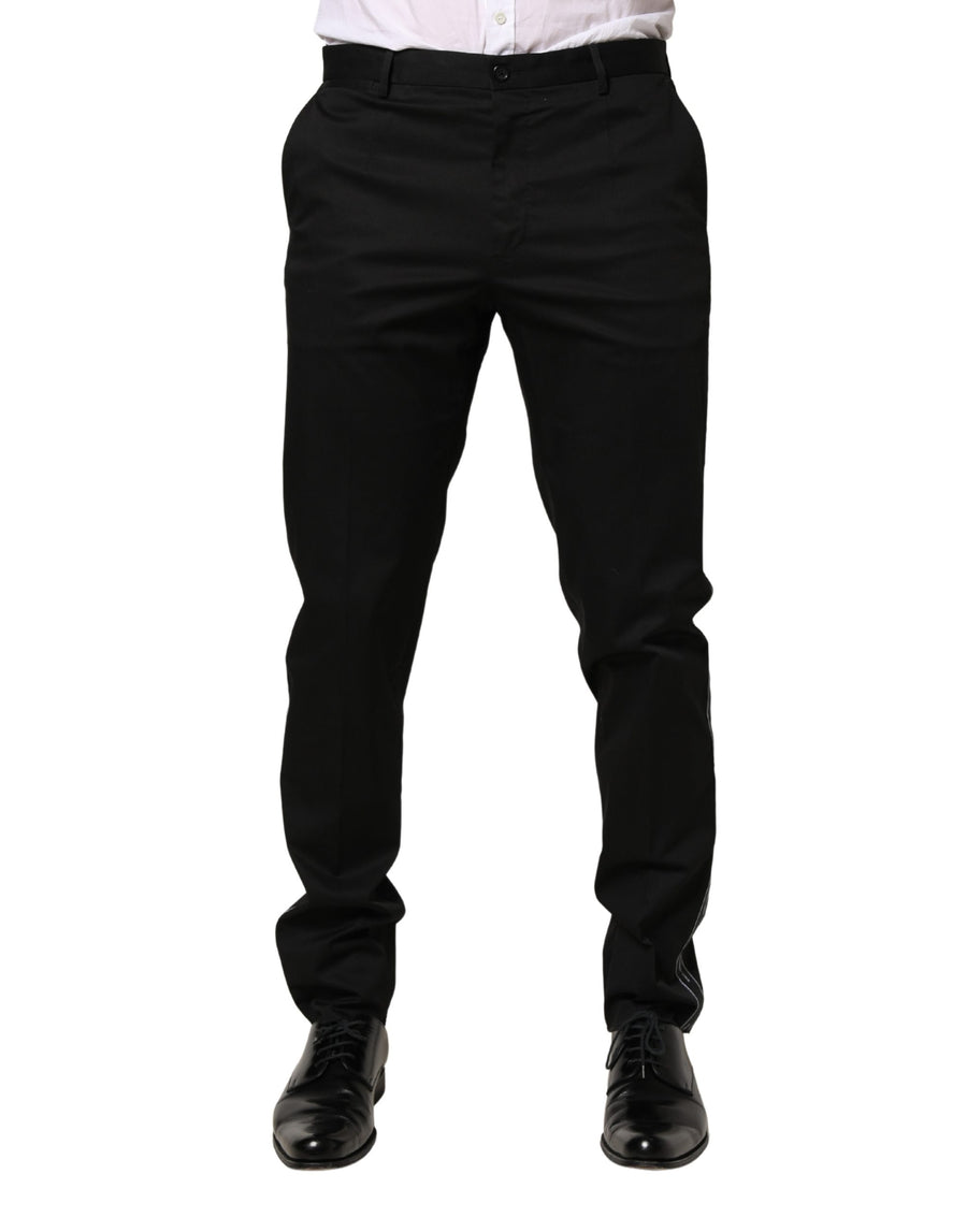 Dolce & Gabbana 97% Cotton trousers in black