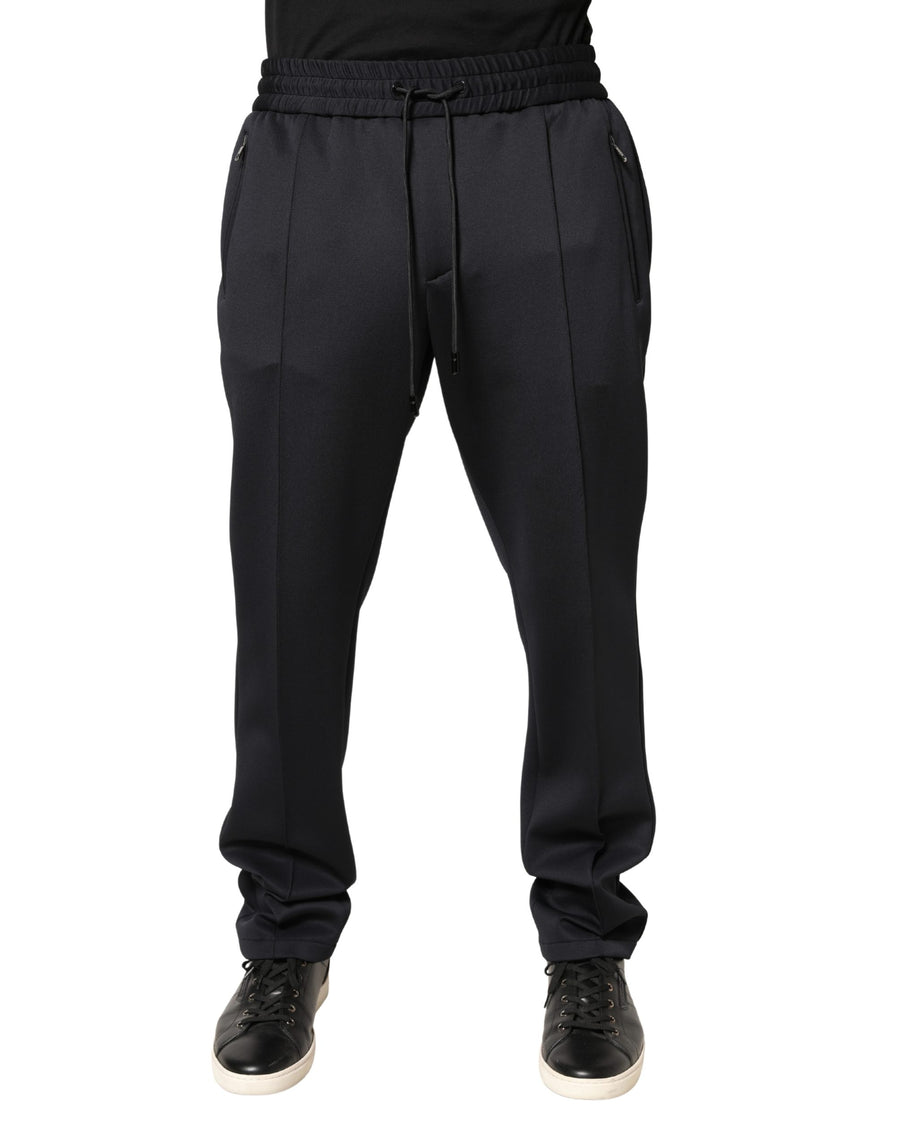 Dolce & Gabbana 100% Polyester joggers in black