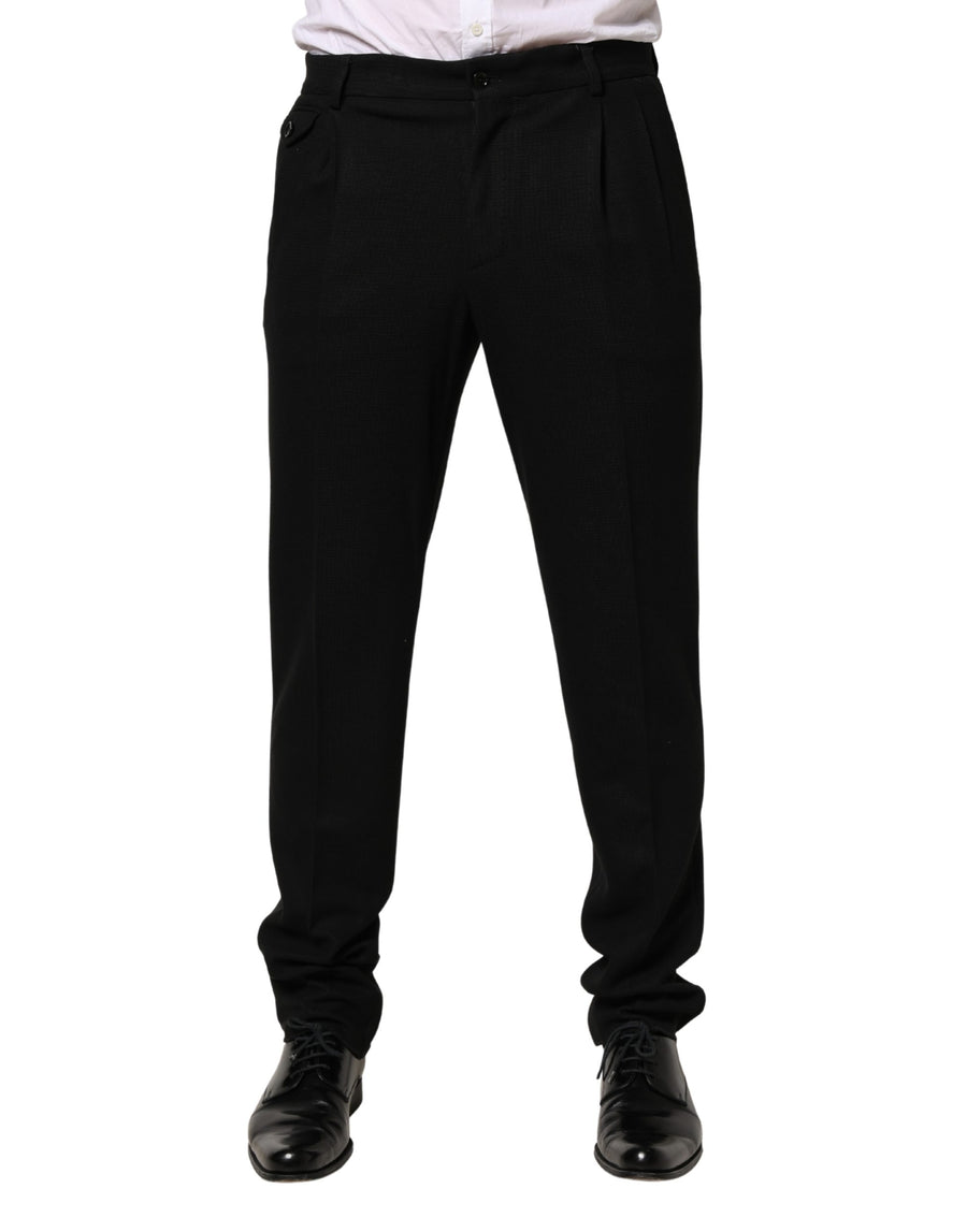 Dolce & Gabbana 100% Virgin Wool; Lining: 100% Viscose trousers in black