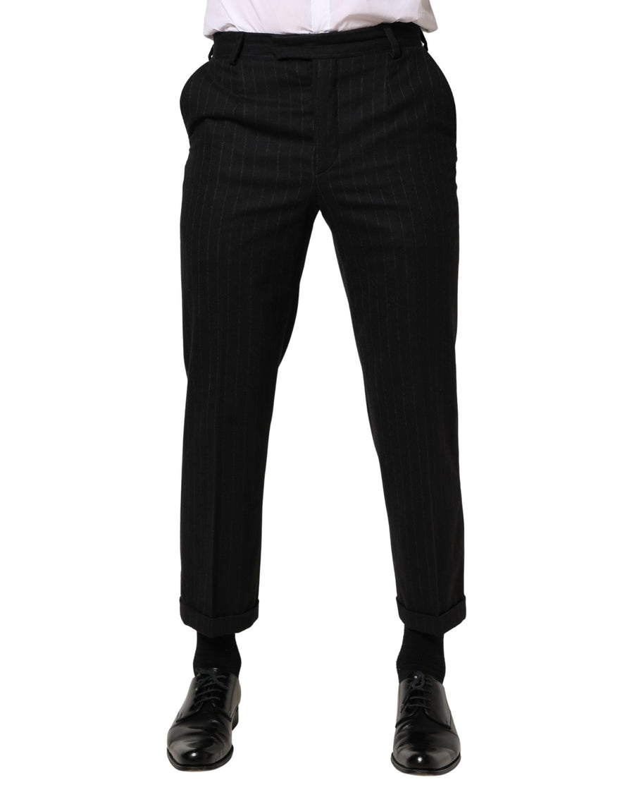 Dolce & Gabbana 98% Virgin Wool trousers in black