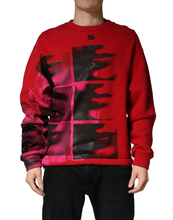 Dolce & Gabbana 80% Cotton 20% Polyester sweatshirt in red