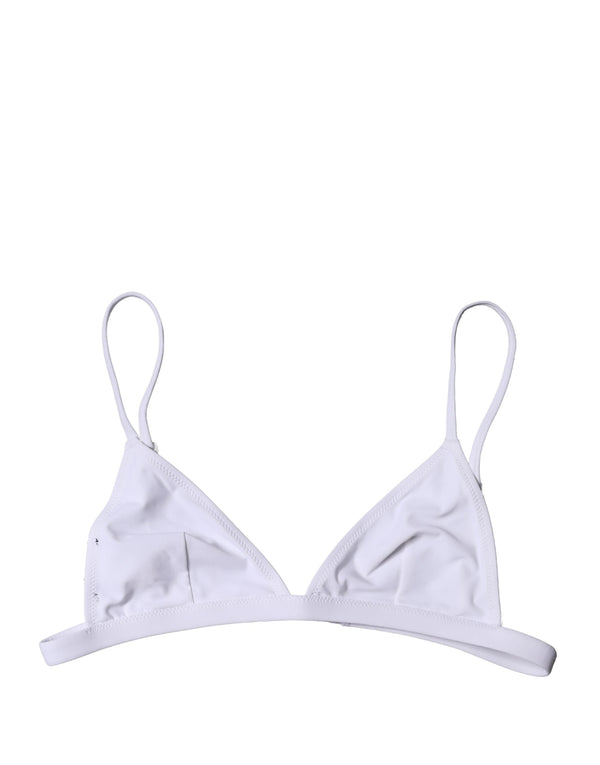 Dolce & Gabbana 25% Elastane 75% Nylon bikini top in white