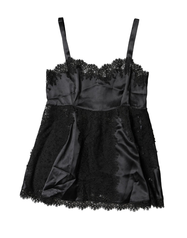 Dolce & Gabbana 68% Silk tank top in black