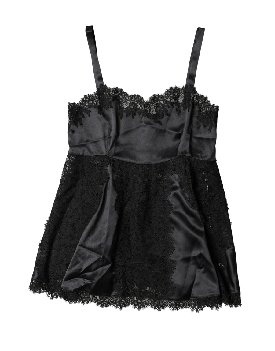 Dolce & Gabbana 68% Silk tank top in black