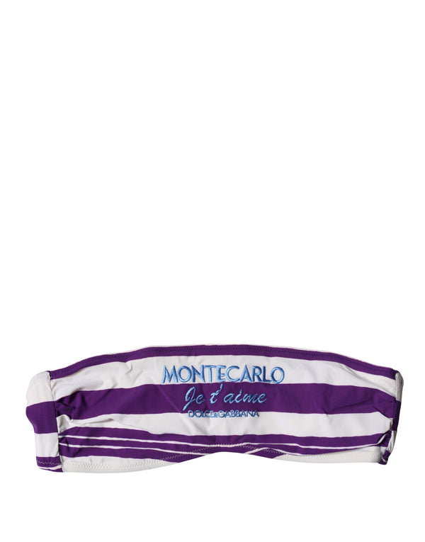 Dolce & Gabbana 25% Elastane 75% Nylon bandeau top in white