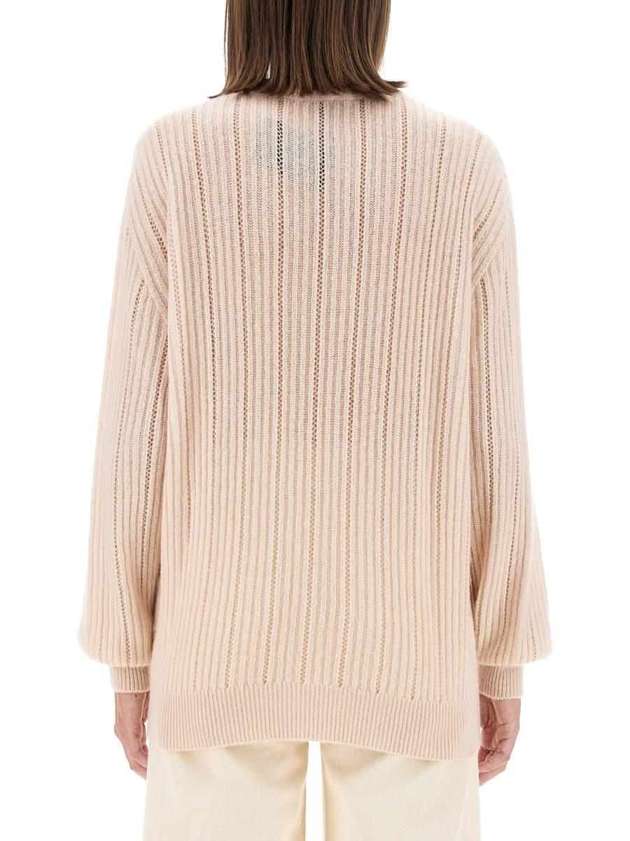 Cashmere Sweater Beige Silk Jumpers