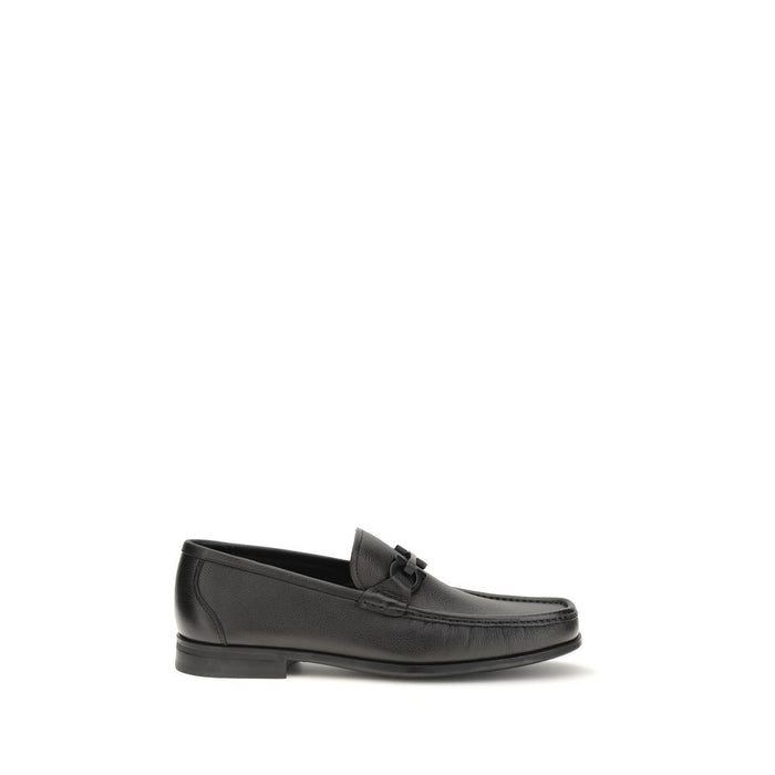 Ferragamo 100% Calf Leather Bos Taurus loafer in black