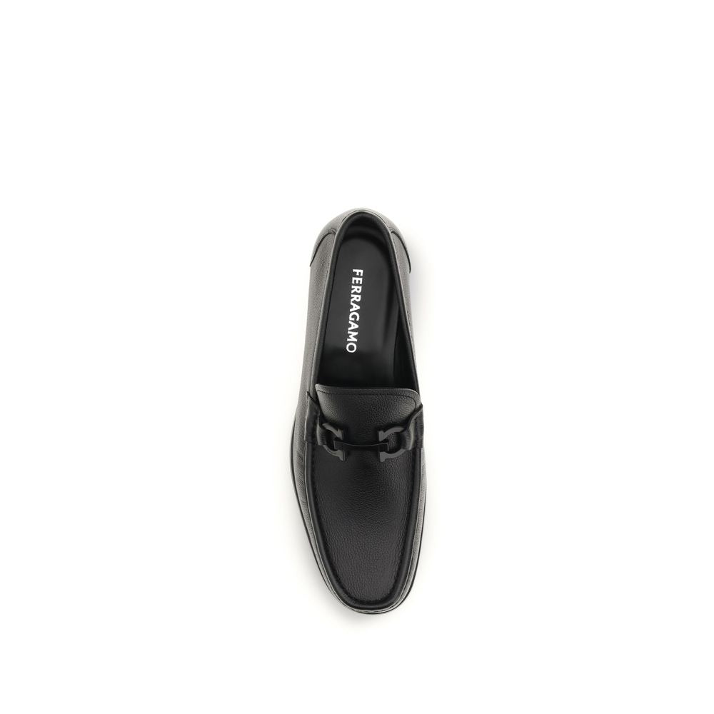 Ferragamo 100% Calf Leather Bos Taurus loafer in black — view 4