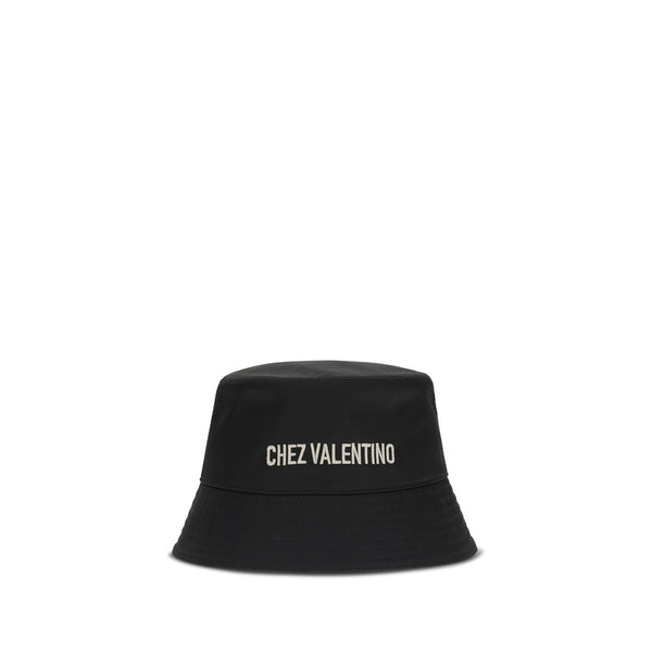 Valentino Garavani VA8Y2HGA11UND9RABB 30% Cotton bucket hat in black